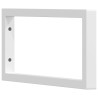 Supports d'étagères pour lavabo 2 pcs blanc rectangulaire acier 629559629559