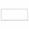 Supports d'étagères pour lavabo 2 pcs blanc rectangulaire acier 629559629559