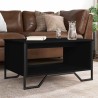 Table basse noir 75x51x40 cm bois d'ingénierie 629564629564