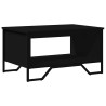 Table basse noir 75x51x40 cm bois d'ingénierie 629564629564