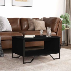 Table basse noir 75x51x40 cm bois d'ingénierie 629564629564