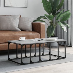 Table basse sonoma gris 100x50x35,5 cm bois d'ingénierie 629565629565
