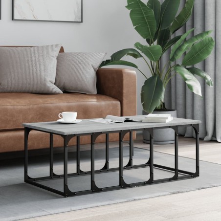 Table basse sonoma gris 100x50x35,5 cm bois d'ingénierie 629565629565