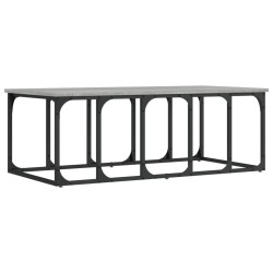 Table basse sonoma gris 100x50x35,5 cm bois d'ingénierie 629565629565
