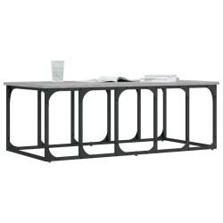 Table basse sonoma gris 100x50x35,5 cm bois d'ingénierie 629565629565