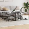 Table basse sonoma gris 121x121x40 cm bois d'ingénierie 629566629566