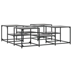 Table basse sonoma gris 121x121x40 cm bois d'ingénierie 629566629566