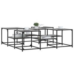 Table basse sonoma gris 121x121x40 cm bois d'ingénierie 629566629566