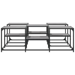 Table basse sonoma gris 121x121x40 cm bois d'ingénierie 629566629566