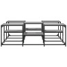 Table basse sonoma gris 121x121x40 cm bois d'ingénierie 629566629566