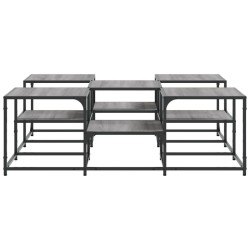 Table basse sonoma gris 121x121x40 cm bois d'ingénierie 629566629566