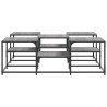 Table basse sonoma gris 121x121x40 cm bois d'ingénierie 629566629566