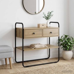 Table console Chêne artisanal 100 x 40 x 75 cm 629571629571
