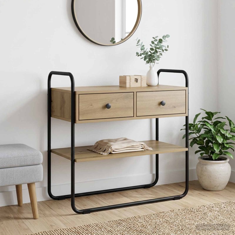 Table console Chêne artisanal 100 x 40 x 75 cm 629571629571