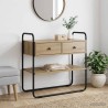 Table console Chêne artisanal 100 x 40 x 75 cm 629571629571