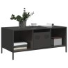 Table basse noir 101,5x50x43,5 cm acier laminé à froid 629572629572