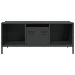 Table basse noir 101,5x50x43,5 cm acier laminé à froid 629572629572