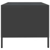 Table basse noir 101,5x50x43,5 cm acier laminé à froid 629572629572