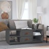 Table basse Gris 100x50x41 cm Bois massif de pin 629573629573