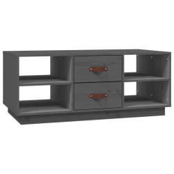 Table basse Gris 100x50x41 cm Bois massif de pin 629573629573