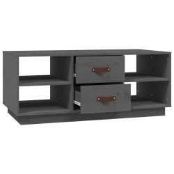 Table basse Gris 100x50x41 cm Bois massif de pin 629573629573