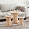 Table basse 3 pcs Naturel 629582629582