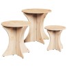 Table basse 3 pcs Naturel 629582629582