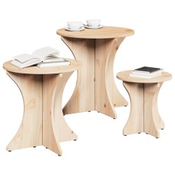 Table basse 3 pcs Naturel 629582629582