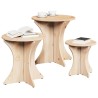 Table basse 3 pcs Naturel 629582629582
