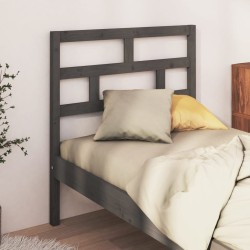 Tête de lit Gris 96x4x100 cm Bois massif de pin 629584629584