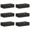 Boîte de rangement 6 pcs Anthracite 70 x 40 x 18 cm 629589629589