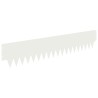 Bordure de Pelouse 10 pcs 103 x 20 cm métal Blanc 629591629591