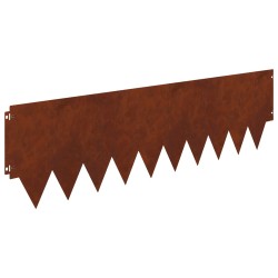 Bordure de Pelouse 20 pcs 103 x 30 cm métal Rouillé 629593629593
