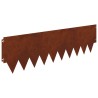 Bordure de Pelouse 20 pcs 103 x 30 cm métal Rouillé 629593629593