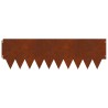 Bordure de Pelouse 20 pcs 103 x 30 cm métal Rouillé 629593629593