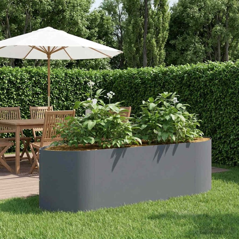 Jardin surélevé Anthracite 140 x 40 x 40 cm Acier 629603629603