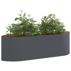 Jardin surélevé Anthracite 140 x 40 x 40 cm Acier 629603629603