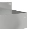 Bordure de Pelouse 10 pcs 100 x 10 x 8 cm Acier Argenté 629609629609