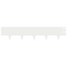 Bordure de Pelouse 10 pcs 100 x 20 cm Acier Blanc 629611629611