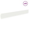 Bordure de Pelouse 10 pcs 103 x 15 cm Acier Blanc 629615629615