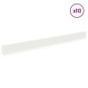Bordure de Pelouse 10 pcs 103 x 10 cm Acier Blanc 629617629617