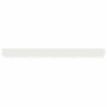 Bordure de Pelouse 10 pcs 103 x 10 cm Acier Blanc 629617629617