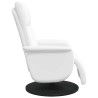 Fauteuil inclinable avec repose-pieds blanc similicuir 629622629622