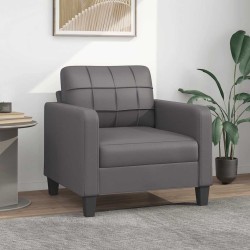 Fauteuil Gris 60 cm Similicuir 629624629624