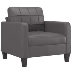 Fauteuil Gris 60 cm Similicuir 629624629624