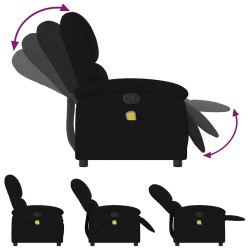 Fauteuil de massage inclinable noir velours 629625629625