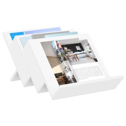 Étagère à magazines Blanc 53 x 40 x 28,5 cm Bois d'ingénierie 629627629627