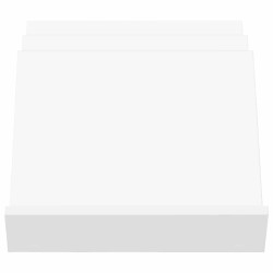 Étagère à magazines Blanc 53 x 40 x 28,5 cm Bois d'ingénierie 629627629627