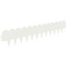 Bordure de Pelouse 10 pcs 103 x 20 cm Acier Blanc 629628629628