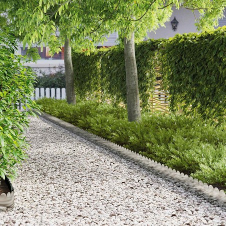 Bordure de Pelouse 10 pcs 103 x 20 cm Acier Argenté 629629629629
